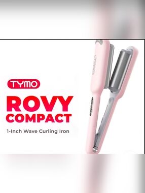 Tymo/Rovy Pink Compact Wave Curling Iron